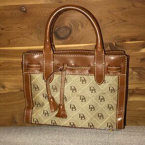 Vintage Dooney & Bourke Signature Mini Tassel Bag Purse